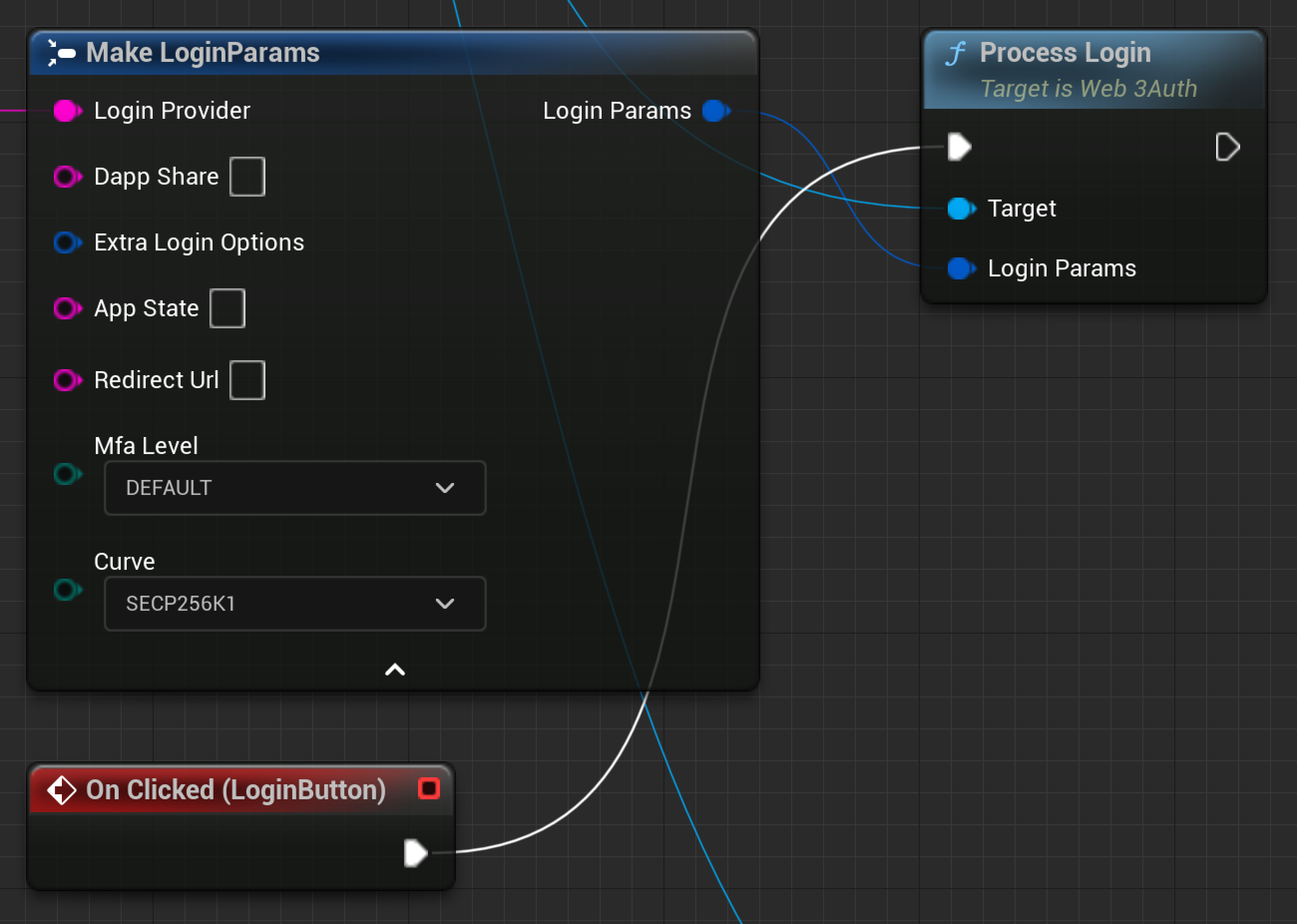 Unreal Blueprint Login Example