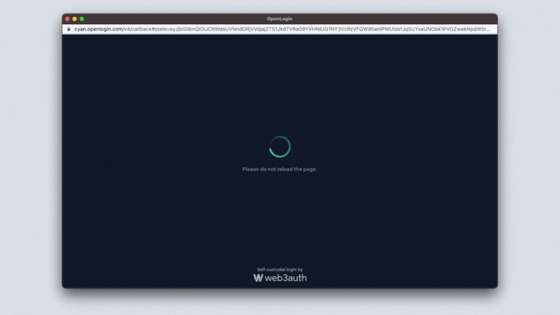 Web3Auth Auth Services Flow