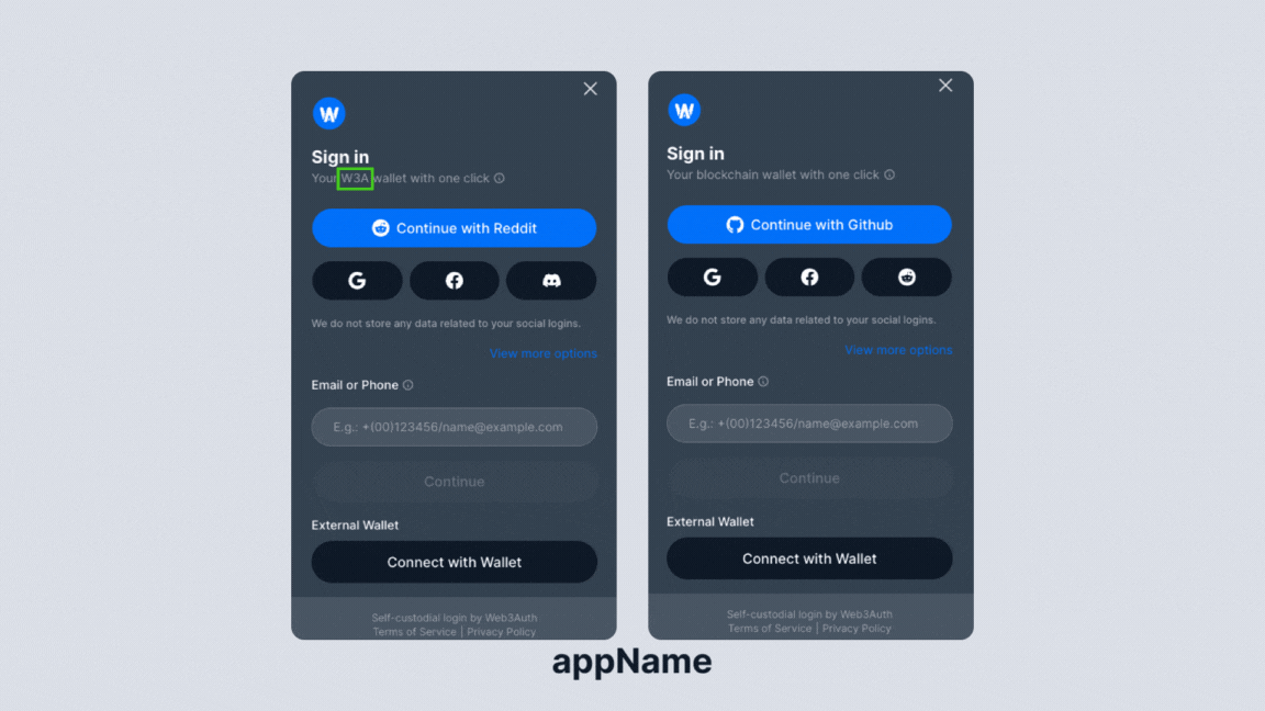 Web3Auth Plug and Play Login Modal
